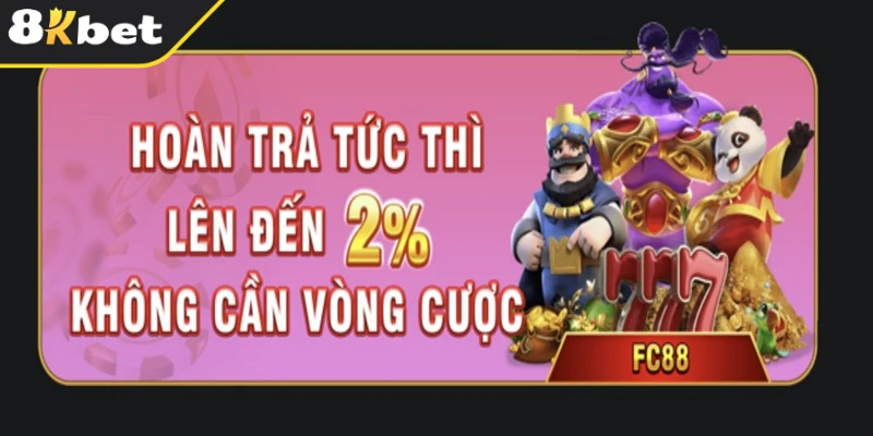 Chương trình khuyến mãi xổ số hoàn trả tức thì lên tới 2%